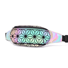 Luminous Waist Bags Reflective Chest Packs for Women Ladies Unisex