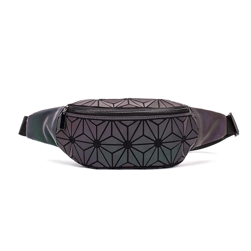 Luminous Waist Bags Reflective Chest Packs for Women Ladies Unisex