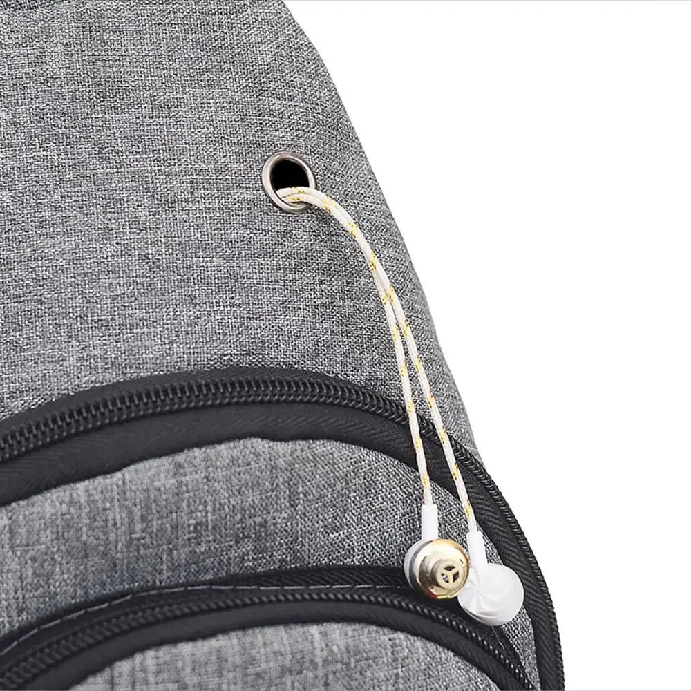 Luminous Oxford Chest Bag Messenger Bag Anti Theft Sling Bag