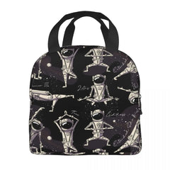 Astronaut Yoga Poses in Space Insulated Lunch Bag
