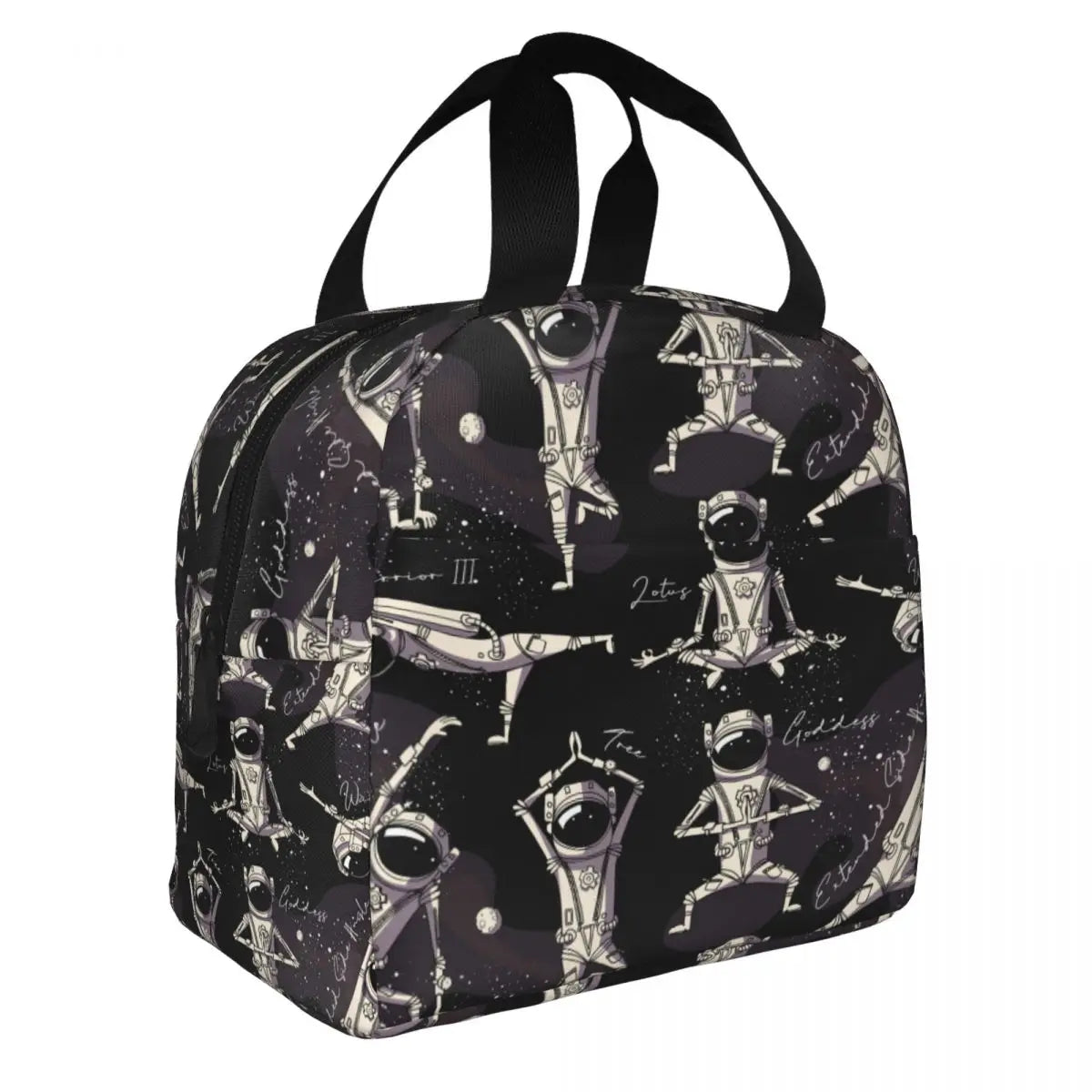 Astronaut Yoga Poses in Space Insulated Lunch Bag