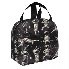 Astronaut Yoga Poses in Space Insulated Lunch Bag
