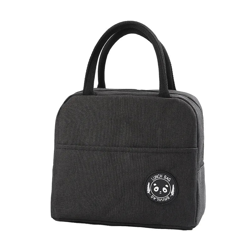 Lunch Bag Cooler Tote Insulated Box Canvas Thermal Cold Food Container