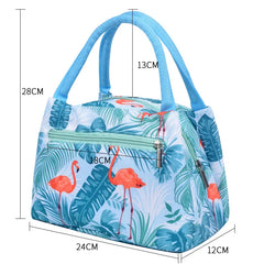 Canvas Lunch Bag Cooler Tote Portable Insulated Box Thermal Cold Food Container