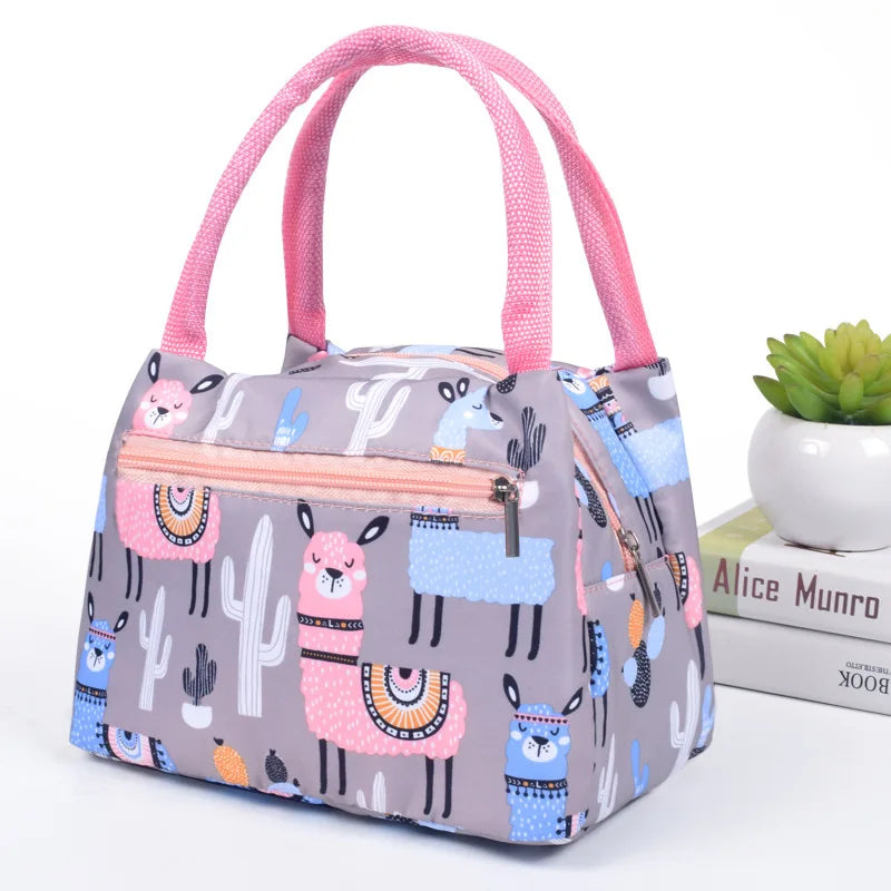 Insulated Lunch Bag Cooler Tote Portable Canvas Thermal Cold Food Container