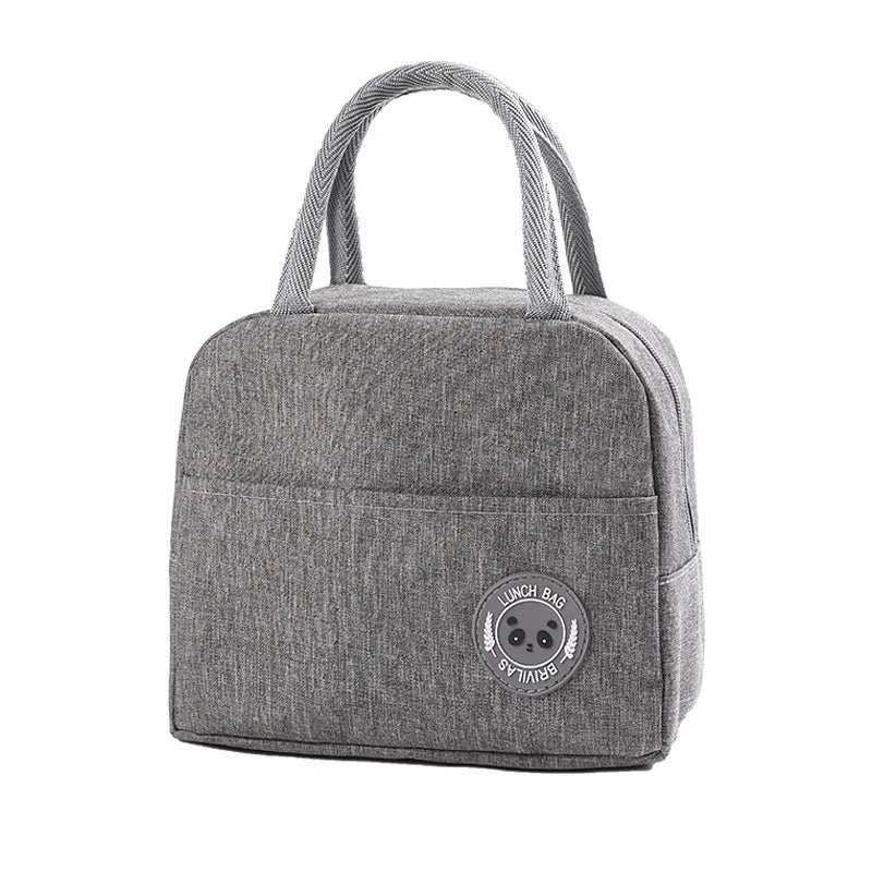 Lunch Bag Cooler Tote Insulated Box Canvas Thermal Cold Food Container