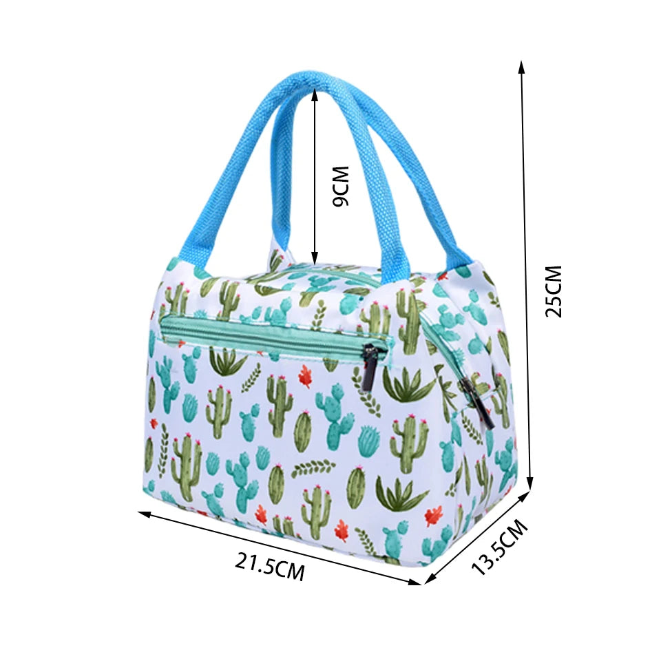 Insulated Lunch Bag Cooler Tote Portable Canvas Thermal Cold Food Container