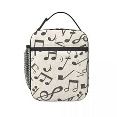 Music Notes Insulated Lunch Bag