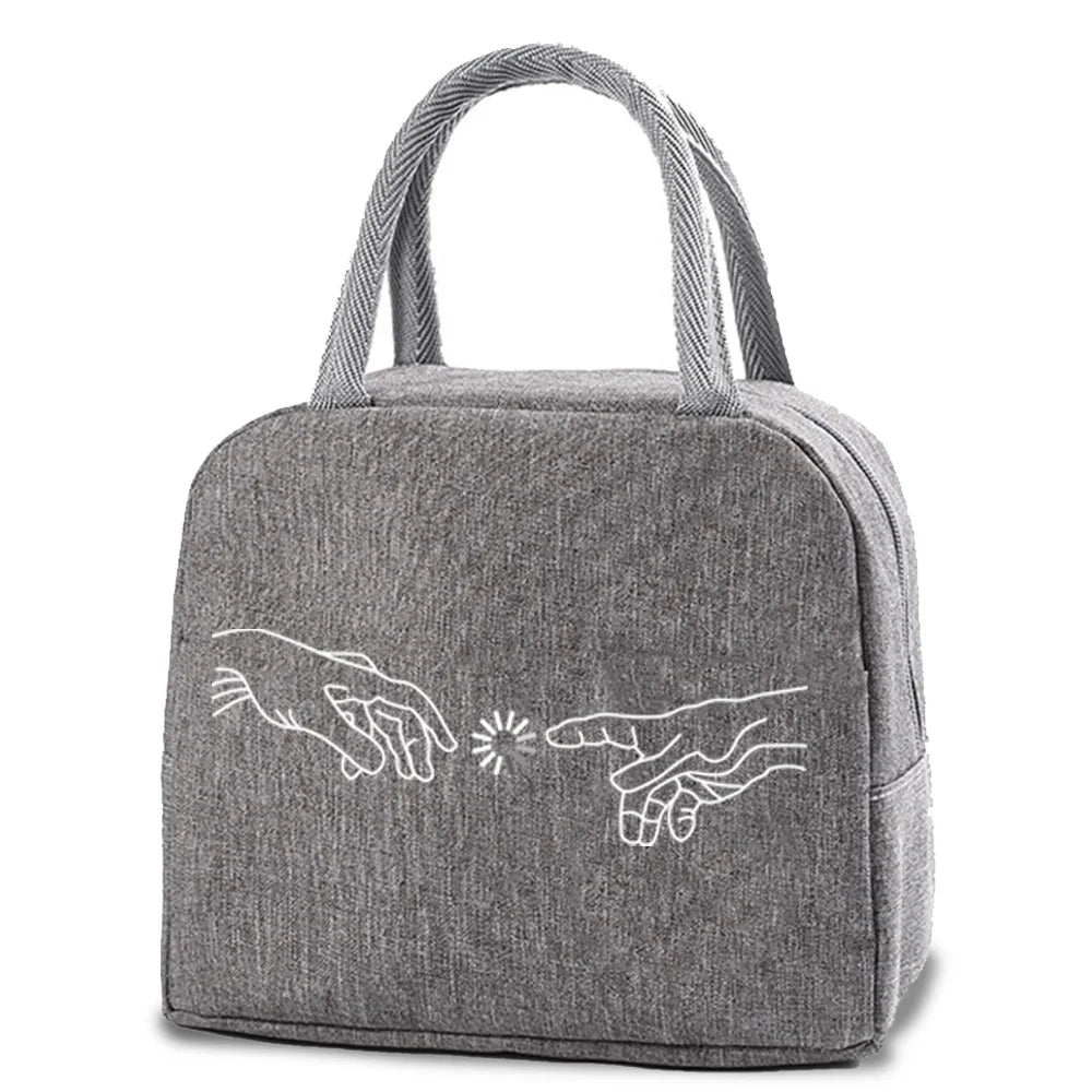 Insulated Cooler Lunch Bag Women Kids Thermal Lunch Box Organizer