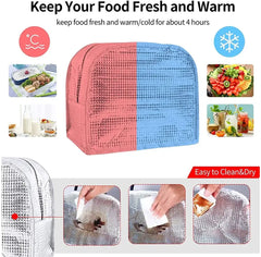 Initials Print Insulated Lunch Bag Thermal Cooler 26 - Bento Pouch Tote