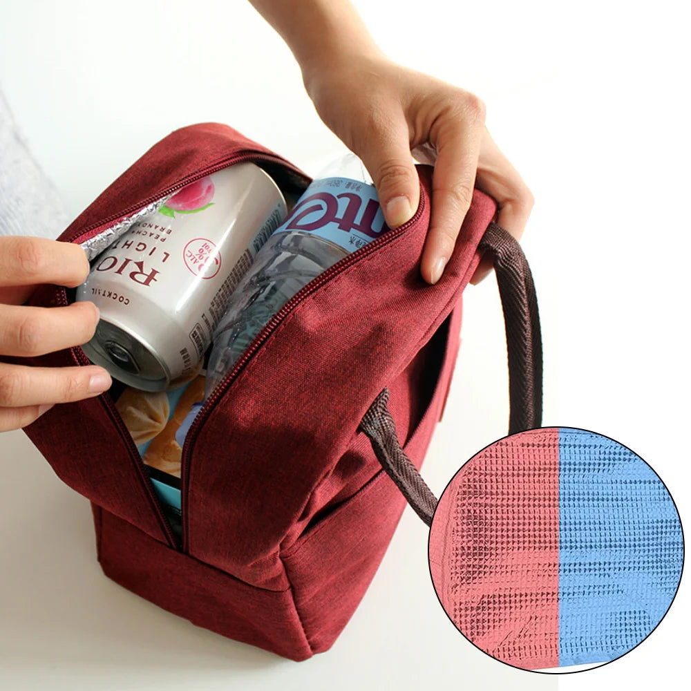 Initials Print Insulated Lunch Bag Thermal Cooler 26 - Bento Pouch Tote