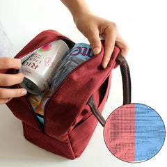 Initials Print Insulated Lunch Bag Thermal Cooler 26 - Bento Pouch Tote