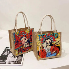 Canvas Lunch Bag Multifunctional Waterpr...