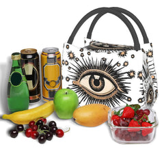 Greek Evil Eye Lunch Bag Tote Insulated Waterproof Men/Women Work Travel