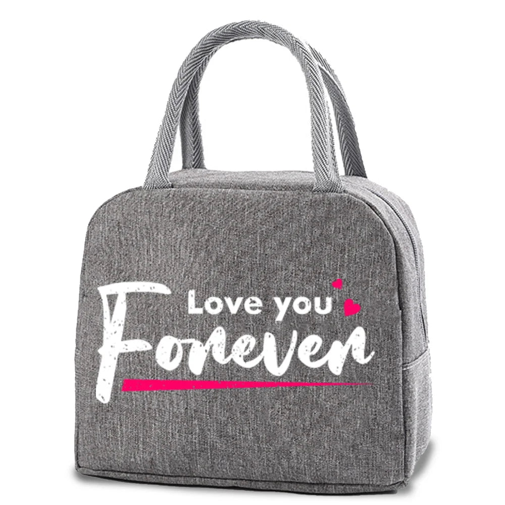 Food Thermal Lunch Box Insulated Cooler Bag Handbag Portable Picnic Packet