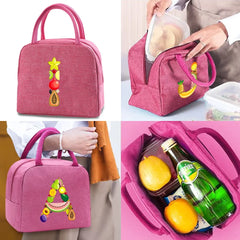 Lunch Bag Women Picnic Cooler Handbag Kids Food Thermal Organizer