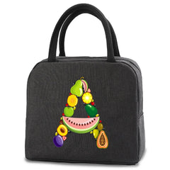 Insulated Cooler Canvas Lunch Bag for Women Portable Kids Thermal Handbag