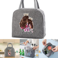 Women's Kids Thermal Insulated Lunch Bag Waterproof Canvas Handbag