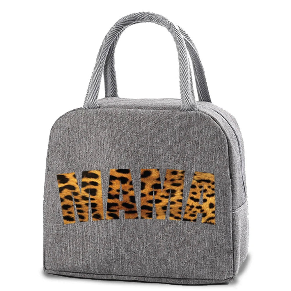Women's Kids Thermal Insulated Lunch Bag Waterproof Canvas Handbag