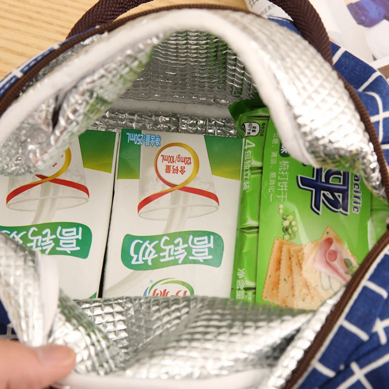 Lunchbag Tote Bag Cold Insulation Thermal Picnic Carry Case Lunch Organizer