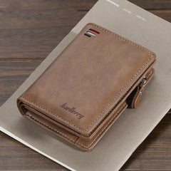 Men Leather Wallet Male Clutch Money Bag Carteira