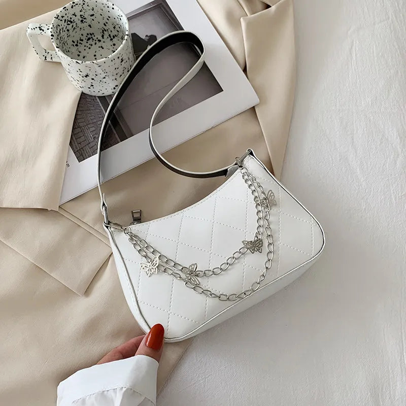 Thick Chain Handbag Female Shoulder Messenger Tote Bag for Women