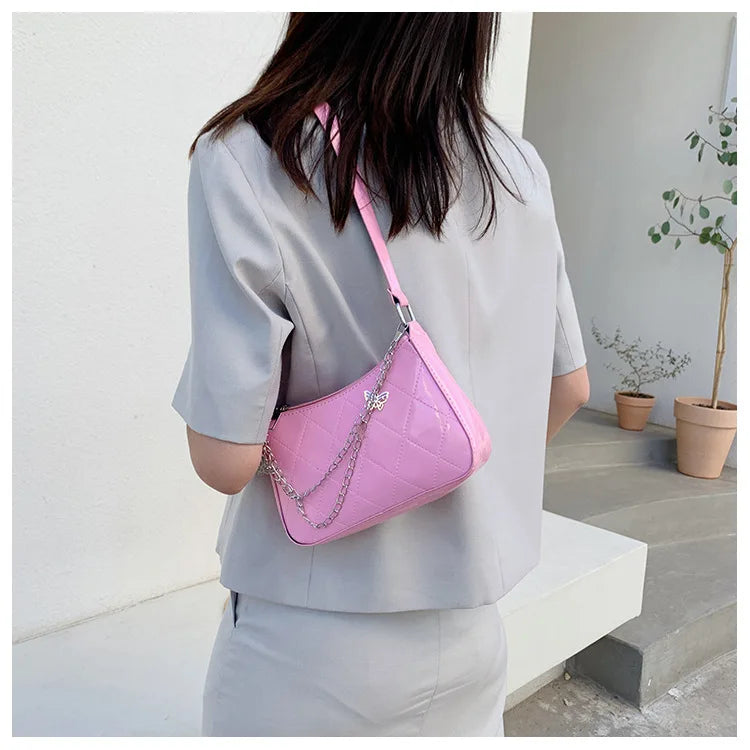 Thick Chain Handbag Female Shoulder Messenger Tote Bag for Women