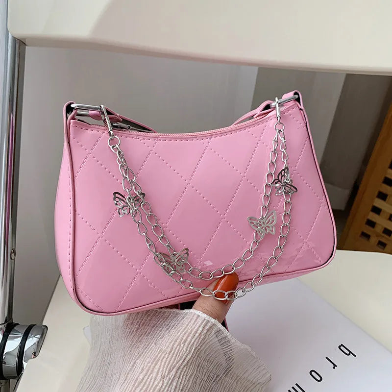 Thick Chain Handbag Female Shoulder Messenger Tote Bag for Women