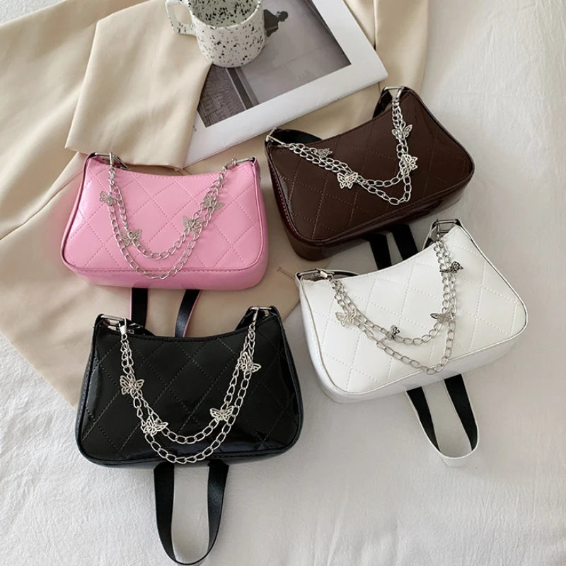 Thick Chain Handbag Female Shoulder Messenger Tote Bag for Women