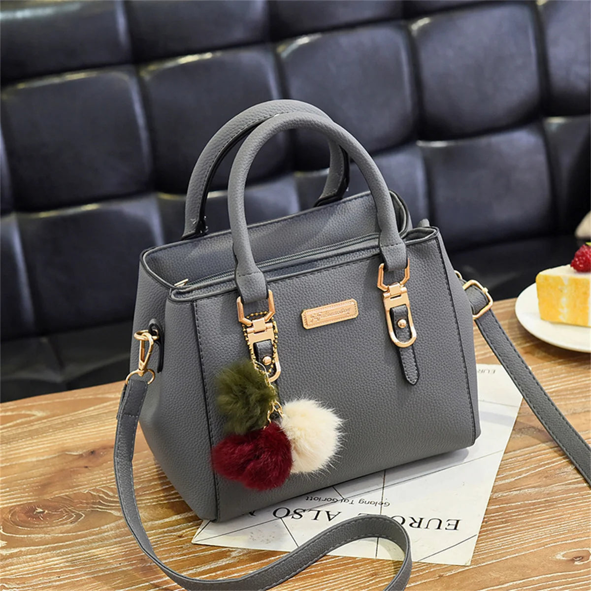 Embossed Beaded Handbag Shoulder Bag Tote Messenger Crossbody Purse