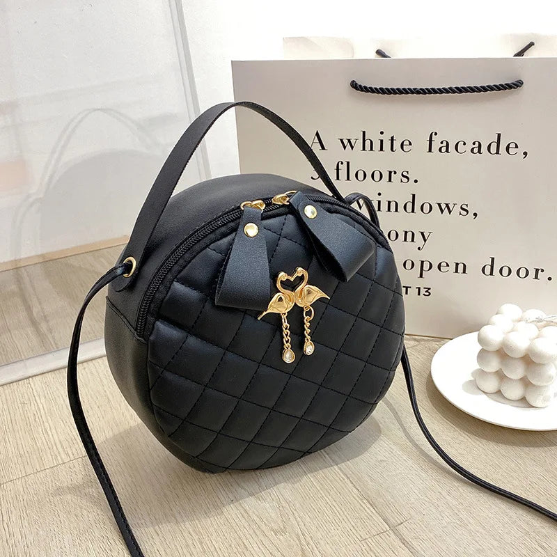 Women Crossbody Shoulder Bag Ladies Purse Handbags Round Bag Female Clutch