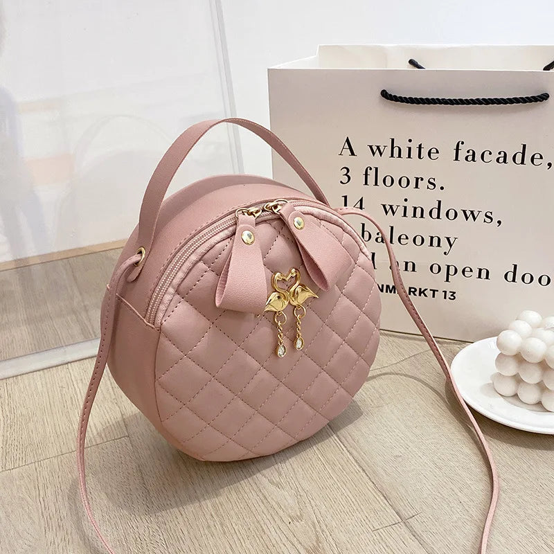 Women Crossbody Shoulder Bag Ladies Purse Handbags Round Bag Female Clutch