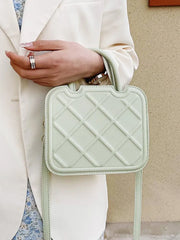 Lingge Top Handle Women's Handbags Female Crossbody Bags