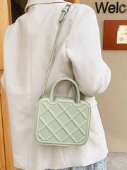 Lingge Top Handle Women's Handbags Female Crossbody Bags