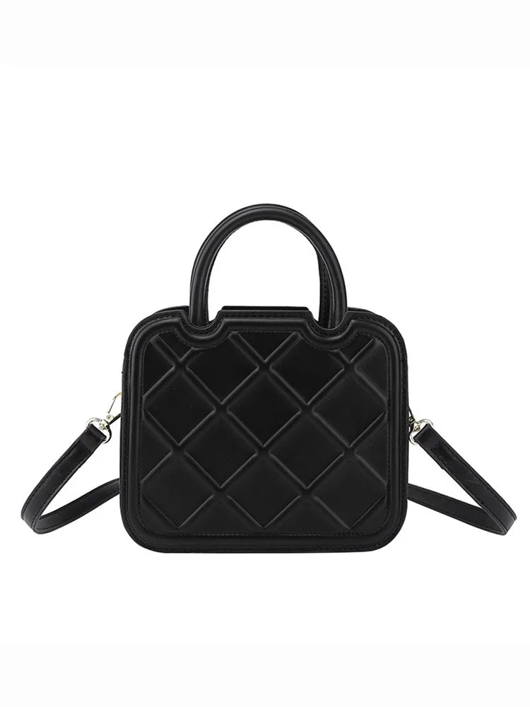 Lingge Top Handle Women's Handbags Female Crossbody Bags