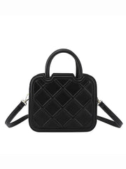 Lingge Top Handle Women's Handbags Female Crossbody Bags