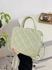 Lingge Top Handle Women's Handbags Female Crossbody Bags