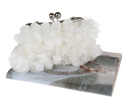 Full Flower Women Party Clutches Bridal Evening Bags Small Purses