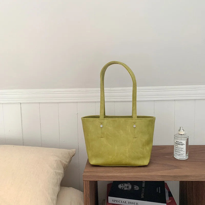 Women Top Handle Purse PU Leather Side Bag Tote Underarm Handbags