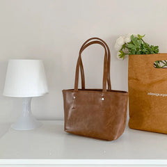Women Top Handle Purse PU Leather Side Bag Tote Underarm Handbags