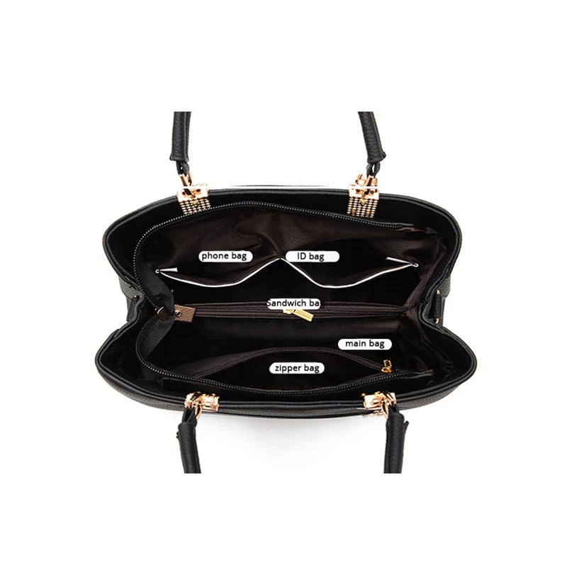 Shoulder Bag PU Leather Women Handbags Sac a Main Femme