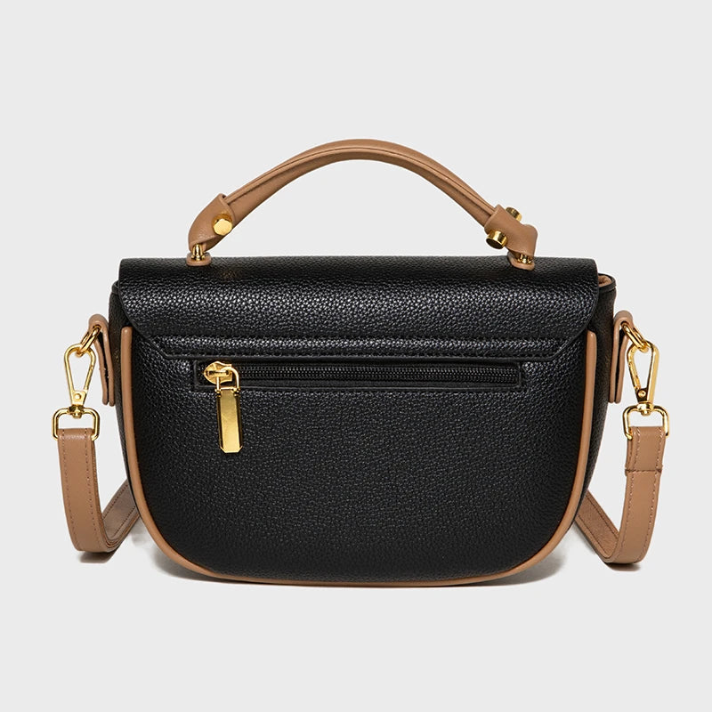 Beige Soft Leather Handbag Girl Lady Shoulder Messenger Bag