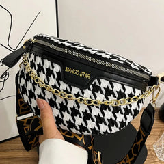 Women's Chain Waist Bag Crossbody Sling Shoulder Bag