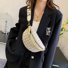 Women's Chain Waist Bag Crossbody Sling Shoulder Bag
