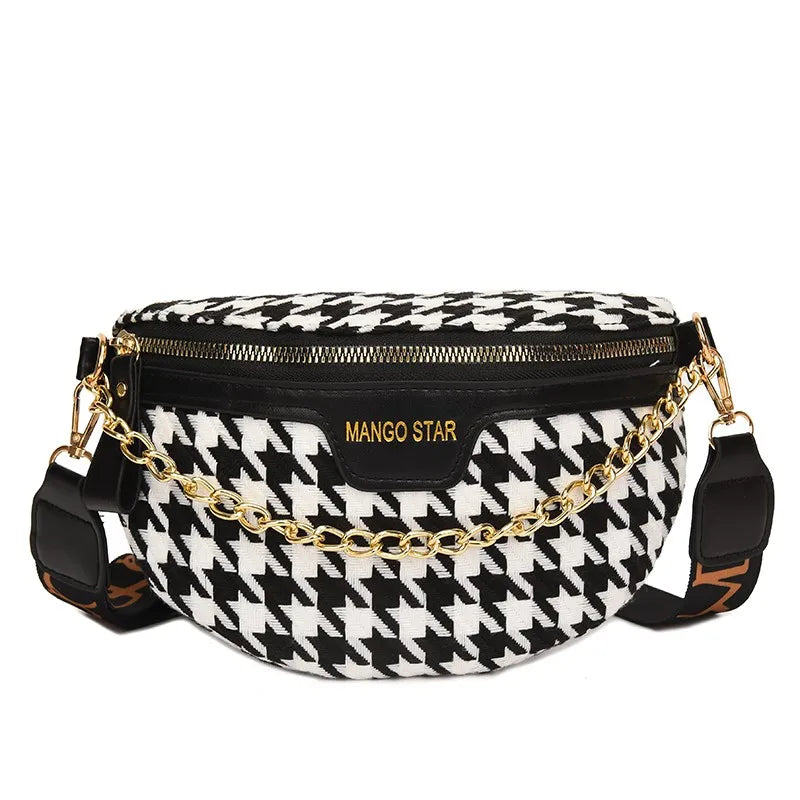 Women's Chain Waist Bag Crossbody Sling Shoulder Bag
