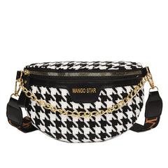 Women's Chain Waist Bag Crossbody Sling Shoulder Bag