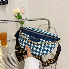 Women's Chain Waist Bag Crossbody Sling Shoulder Bag