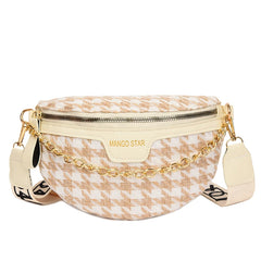 Women's Chain Waist Bag Crossbody Sling Shoulder Bag