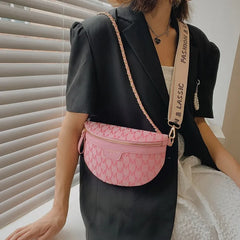 Women's Chain Belt Bag Lady Chest Sling Crossbody Bag