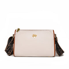 Cow Leather Women Handbags Shoulder Crossbody Bags For Women Leather 3 Layer Tot